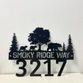 thumbnail image 2 of Handmadetneonsign Personalized Bear Forest Home Number Metal Sign, Animal Address Metal Sign 53375, 2 of 5