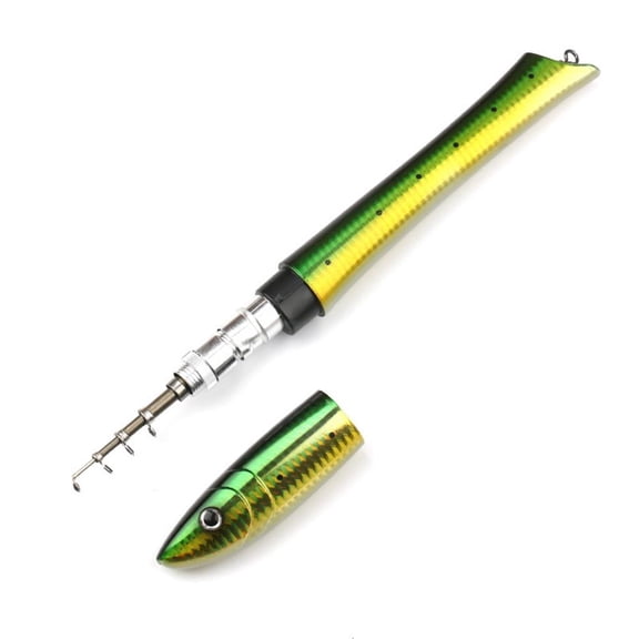 CEORPER Fish Shaped Telescopic Spinnings Rod Fishings Poles Sea Ice Fishings Poles