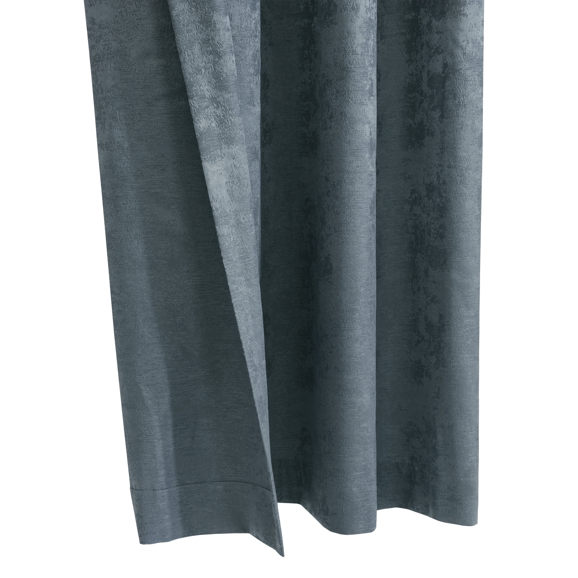 Loft Living Paisley Light Filtering Grommet Indoor Curtain 52 x 84 in Steel Blue