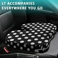 thumbnail image 4 of Premium Polka Pattern Memory Foam Seat Cushion Ergonomic Chair Pad for Office Chair, Car, Airplane & Bleachers Sciatica, Tailbone Hip & Back Pain Relief - Chair Cushion for Long Office Workers., 4 of 5