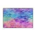 thumbnail image 3 of Mermaid Scales Area Floor Mats 36" x 24" Soft Non-Slip Large Rugs Nursery Memory Foam Carpets Living Room Doormat for Bedroom Dinning Decor, 3 of 7