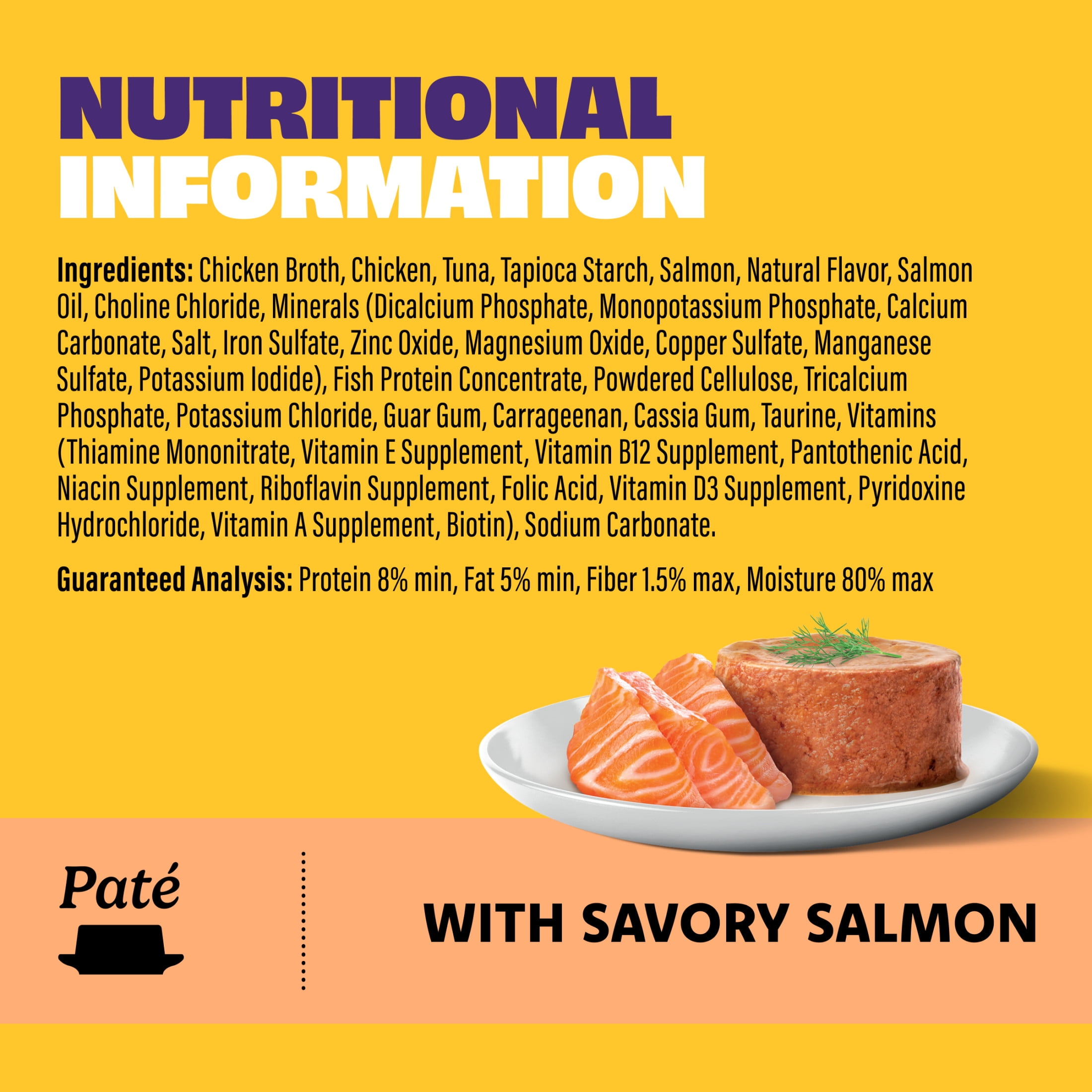 (6 pack) Mr Purrs Savory Salmon in Pate Wet Cat Food, 3 oz Can