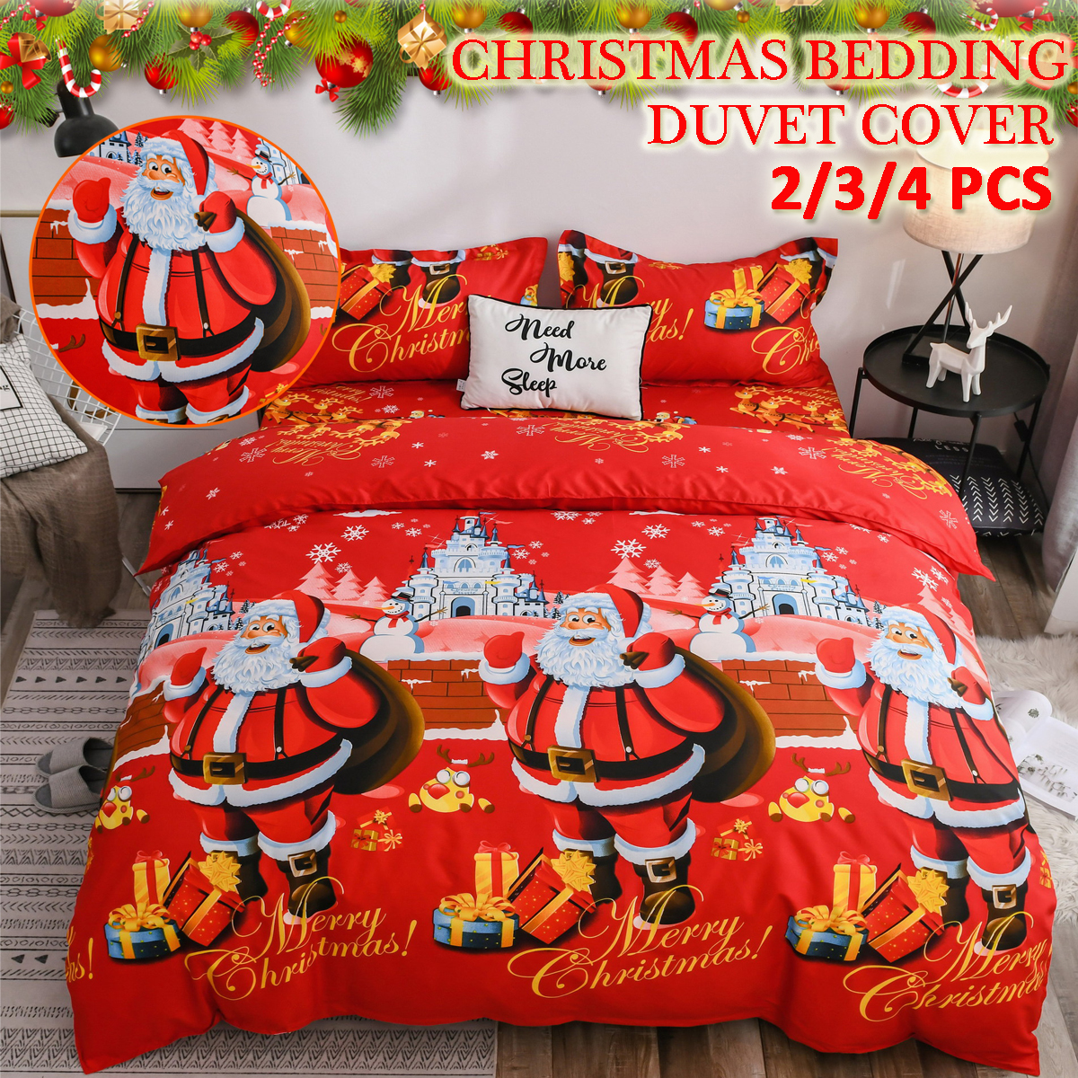 2/3/4pcs Comforter Bedding Set Duvet Cover Set Bedclothes Cover Bed
