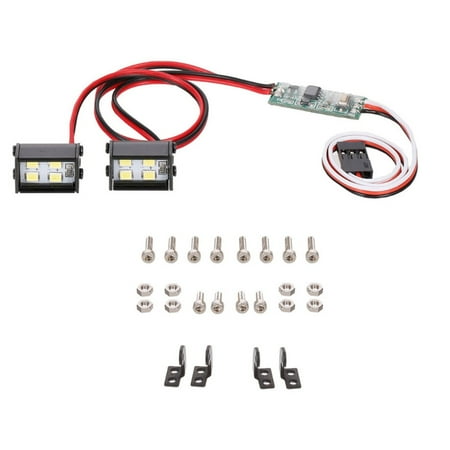 

RC Car 3-Modes LED Lamp 4WD 6WD Rock Trucks Light Accessories of SCX10 TRX4/6