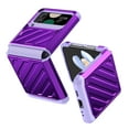 thumbnail image 2 of for Samsung Galaxy Z Flip 4 Case with Hinge Protection, Z Flip 4 Case Full Body Protection - Hard PC All-Inclusive Shockproof Case for Samsung Galaxy Z Flip 4 - Purple, 2 of 6
