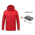 thumbnail image 1 of Sexy Dance Electric Heated Jacket for Men Heating Coat Zipper Long Sleeve Down Outwear Winter Thermal Coat With Battery Pack, 1 of 6