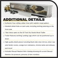 thumbnail image 5 of CAT Caterpillar CT660 Day Cab with Caterpillar Mural Dry Van Trailer "Transport Series" 1/50 Diecast Model by Diecast Masters, 5 of 5