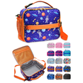 thumbnail image 1 of Bolsa de Almuerzo ComfiTime para Niños Lonchera Térmica Reutilizable con Bolsillos Portabotellas Asas Acolchadas y Correa para el Hombro Espacio Azul, 1 of 16