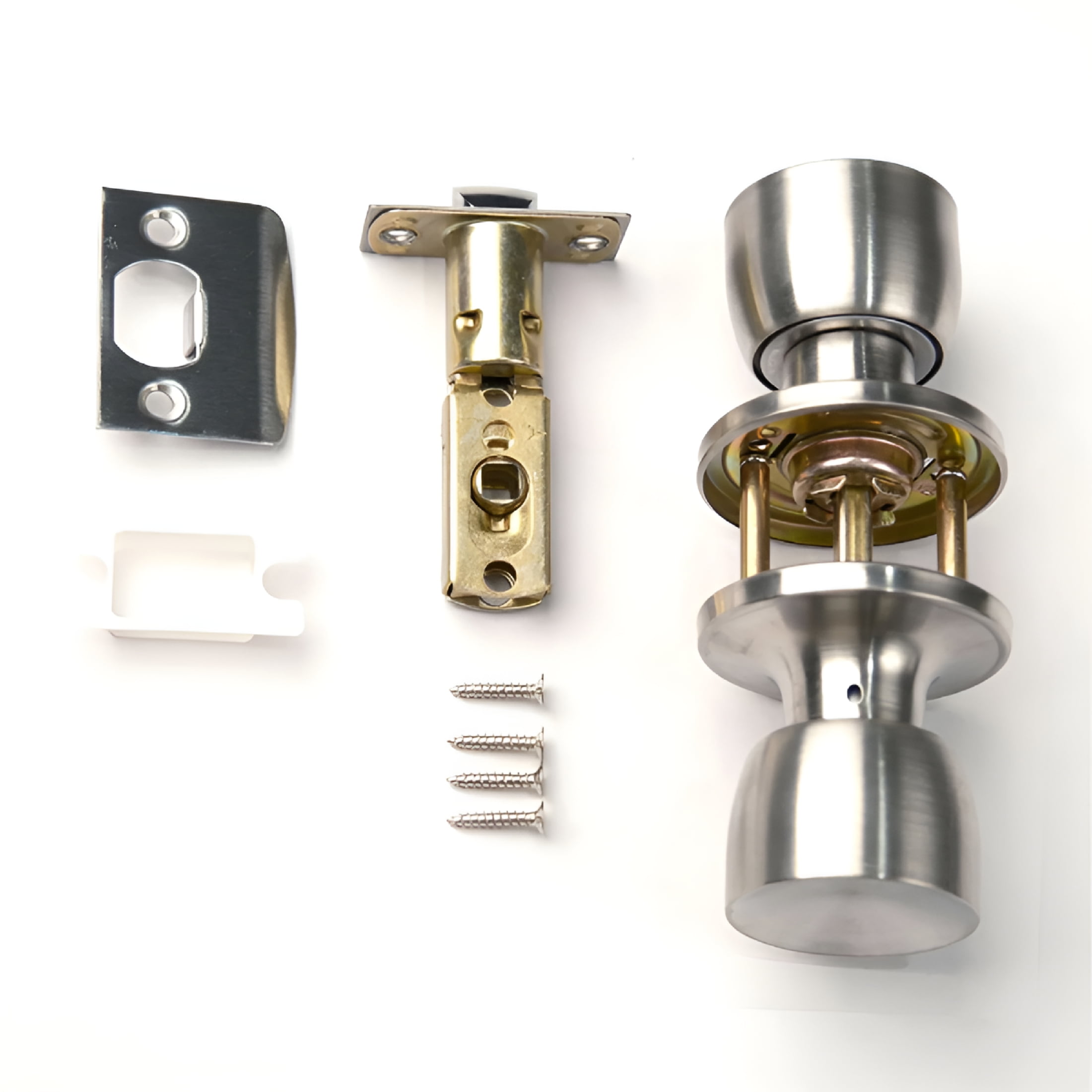 FACEGA Door Lock,Door Handle with Key,Emergency Release Hole Door Knob with Lock for RVs and Mobile Homes