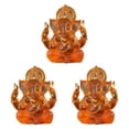 thumbnail image 2 of Cateissary Estatuilla de Ganesha Fengshui indio Estatuas de Lord Ganesh Adornos para el hogar Artesanía Naranja Type1, 2 of 6