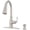 Spot Defense Stainless Steel, variant on Pfister F-529-7Rssr Rosslyn 1.8 GPM Single Hole Pull Down Kitchen Faucet - Spot Defense