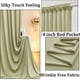 thumbnail image 2 of Cortinas de fondo NSSONBEN, color verde salvia, 9 x 3 m, poliéster, 2 of 7
