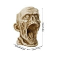 thumbnail image 3 of Jingjianm Realistic Zombie Head Sculpture Halloween Decoration Prop for Haunted House and Horror Theme Parties Multicolor, 3 of 5