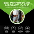 thumbnail image 6 of GearIT Cat 5e Ethernet Cable Cord Snagless Copper UTP Network Cable, 6 ft 20-Pack Black, 6 of 8