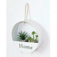 thumbnail image 1 of Maceta Redonda de Hierro Forjado BRILLAR Decoración de Interiores Color Blanco, 1 of 5