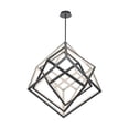 thumbnail image 2 of WAC Lighting Atlas 41" LED 3500K Aluminum Articulating Chandelier in Black, 2 of 5