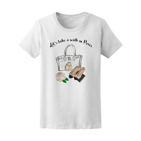 Fashion Let's Walk In Paris Women's Tee - Image by