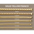 thumbnail image 4 of Solid Mens Franco Bracelet 10K/14K Yellow Gold, 4 of 5