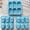 Blue, variant on 3-Pack Silicone Gingerbread Man Molds - 6-Cavity Baking Molds for Cookies, Cakes, and Jellies
