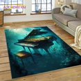 thumbnail image 3 of Alfombra con dibujos animados de instrumentos musicales con teclas de piano en 3D para el hogar, sala de estar, dormitorio, sofá, decoración, alfombra para niños, alfombra antideslizante, 3 of 5