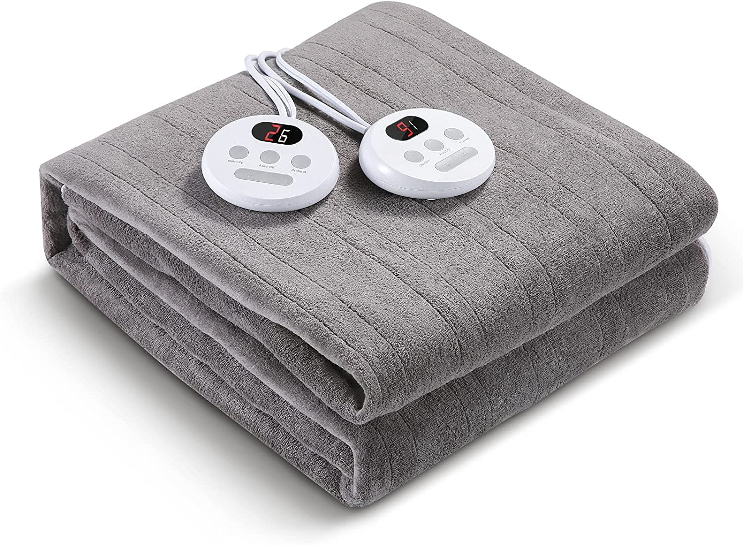 full heated mattress pad with dual controls