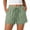 Green, variant on Womens Shorts Summer Casual Loose Elastic Waist Drawstring Lace Boho Beach Cover Up Shorts Pink,S
