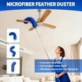 thumbnail image 4 of Cobweb Duster with Extension Pole, Washable Cleaning Duster Kit with 3 Duster Heads, Cobweb Duster, Corner Brush, Gap Dust Cleaner, Telescoping Pole for Ceiling Fan, Long Duster for high Ceilings, 4 of 4