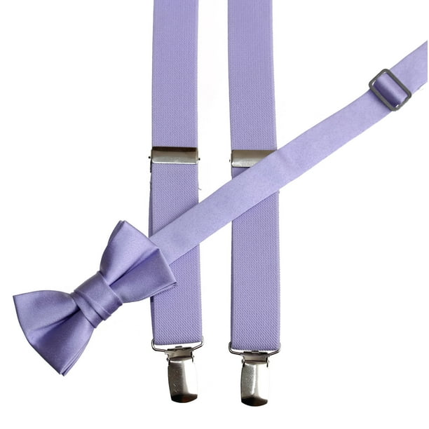 Kids Colored Suspender and Matching Bow Tie Sets 50 Colors