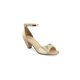 thumbnail image 1 of Sandalia Color Oro Ajuste Al Tobillo Altura 6Cm Mundo Terra 030436, 1 of 3