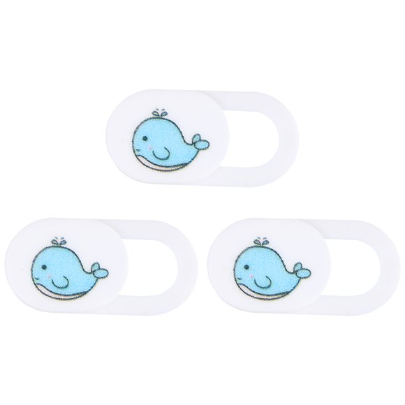 Miangastore 3 PCS Web Camera Cover for Laptop Tablet Whale Pattern Webcam Slide Cover