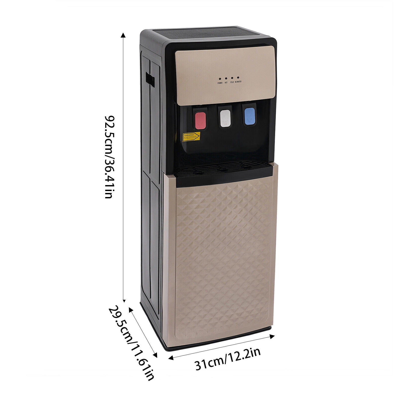 TFCFL Hot & Cold Water Dispenser Floor Standing Water Drinking Machine Bottom Loading 500W 110V