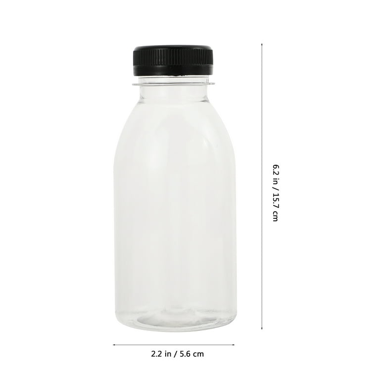 6 Pcs Milk Bottle Clear Water Juice Container Mini Fridge Containers Empty Bottles  Plastic The Pet Reusable Child Small Lids - AliExpress