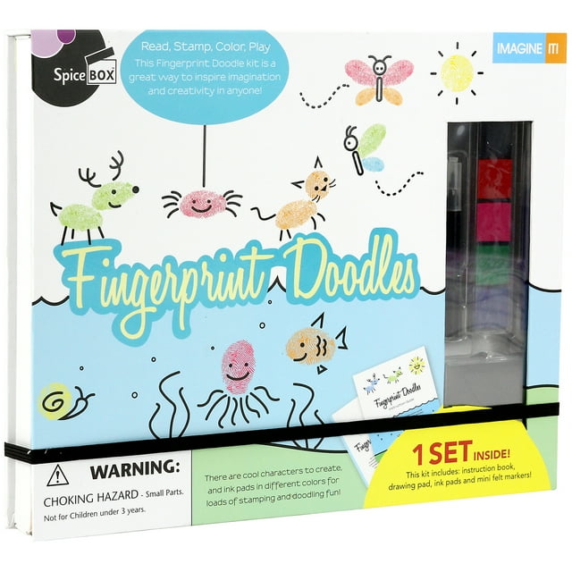 Spicebox Children's Art Kits Imagine It Fingerprint Doodles Age Range 8+
