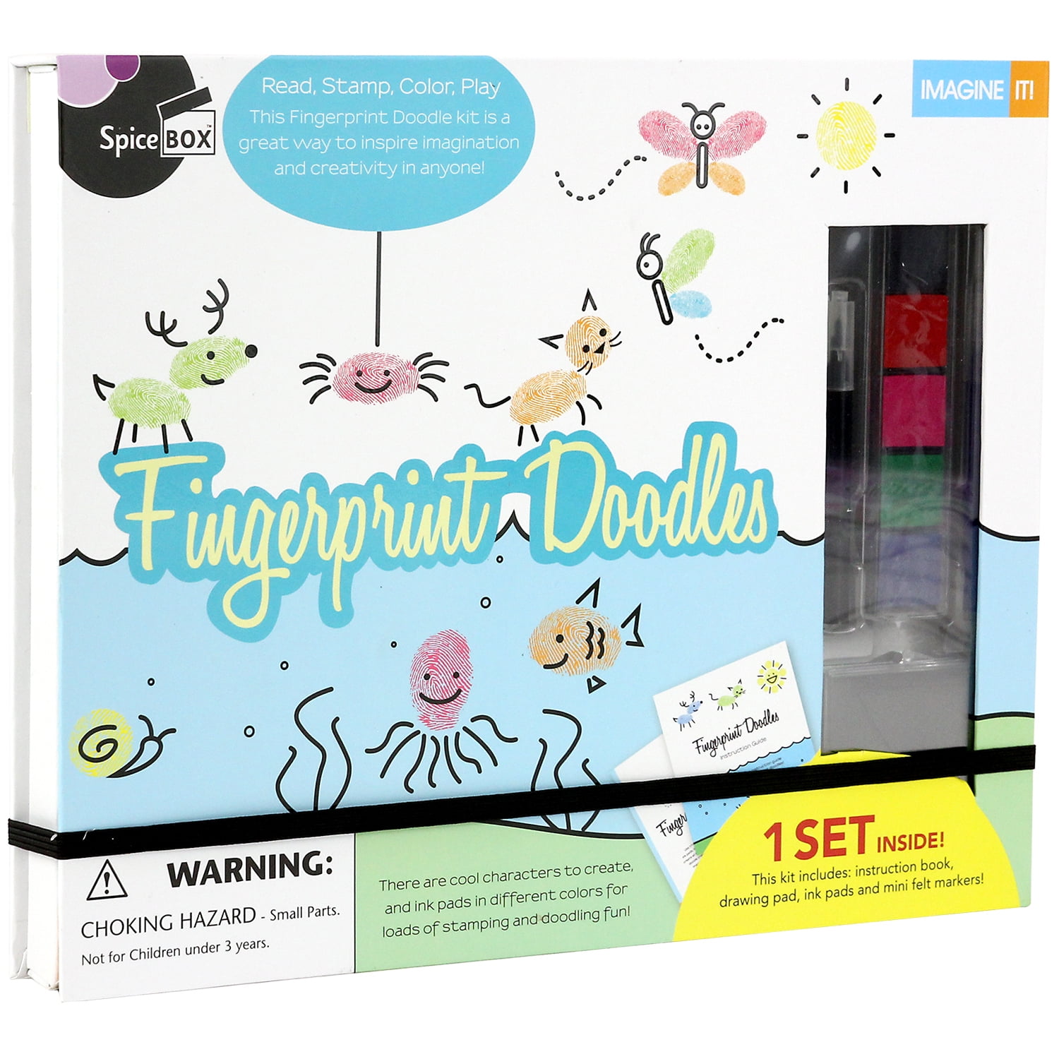Spicebox Children's Art Kits Imagine It Fingerprint Doodles Age Range 8+ |  Walmart Canada