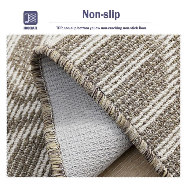 Paillasson Intérieur DEXI 60x90 Cm Gris Clair - Antidérapant, Absorbant Et Ultra Fin