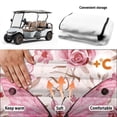 thumbnail image 6 of chaqlin Golf Cart Seats Cushion Covers Easy Install Cute, Compatible with Sports Club Car Golf Cart Golf Cart Seat Covers(Pink Butterfly and Floral Pattern), 6 of 8