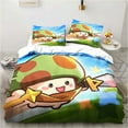 Anime Legend Game Mushroom Bedding Set,Duvet Cover Bed Set Quilt Cover