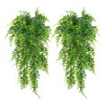 thumbnail image 2 of Plantas colgantes artificiales Jadeshay 2 piezas Helecho persa Verde, 2 of 8