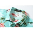thumbnail image 5 of SSLR Hawaiian Shirt for Men Flamingo Short Sleeve Casual Button Down Shirts Summer Beach Shirt, 5 of 9