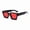 35 bright black-red sheets, variant on 2026 Women's Sunglasses Fashionable Russian Versatile Square Frame Unisex