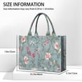 thumbnail image 3 of Large Capacity Tote Bag,Pioneer Flower Floral Print Pattern Handbag Fashion Luxury Tote Bag,15.7"x13"x 5.1" Inches,Laptop Compatible, 3 of 6