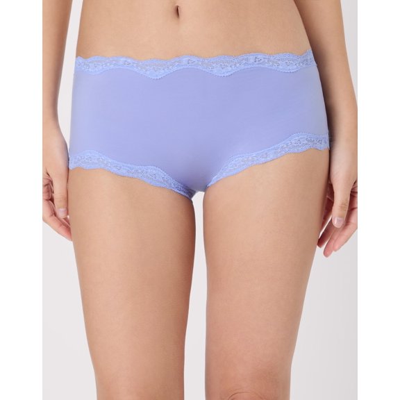 Women's Maidenform Underwear Boy Shorts, Lace Panties Blue Beyond S