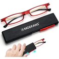 thumbnail image 6 of Ultra thin 2.0 Reading Glasses Women&Men,Lightweight Folding Readers Blue Light Blocking Lenses TR90 Frames,Anti UV Narrow Foldable Computer Glasses,Portable Stretchable Slim Flat case Red, 6 of 6
