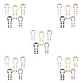 thumbnail image 1 of Guardoinrt Xiangbala Magnetic Fake Septum Nose Rings Hoop for Women Chic and Sophisticated Acrylic 5 Color 5Set, 1 of 6