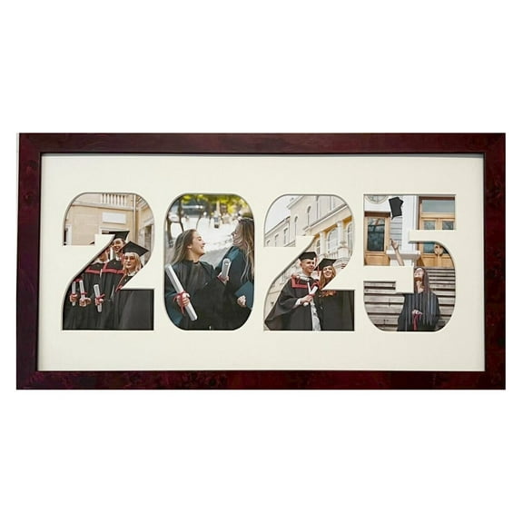 Collage 2025 Year Photo Frame with mat wall hanging