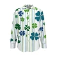 thumbnail image 5 of TaTaai Ladies Fashion St. Patrick's Day Long Sleeve Shirt Printed Round Neck Casual Blouse Lightweight Soft Polyester Top for Daily Party Work Vacation All Seasons Wear Gift, 5 of 5