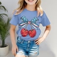 thumbnail image 2 of TZEWGL T-Shirts Basiques à Manches Courtes Col Rond Imprimé Graphique pour Filles Garçons Taille 12-13T, 2 of 4