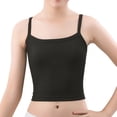 thumbnail image 2 of Dwellite Girls Camisole Tank Tops Soft Breathable Cami Basic Undershirt Sleeveless Summer Shirts 5-14 Years Black -BB02 M, 2 of 3