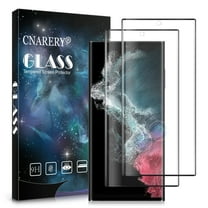 [2 Pack] Cnarery Samsung Galaxy S22 Ultra Screen Protector 6.8 Inch, 9H Tempered Glass Film, Fingerprint Unlock, Bubble Free, Scratch Resistant, Full Coverage