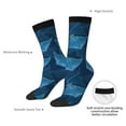 thumbnail image 4 of KLL Stingray Print Cool Socks Men's Women's Crew Socks Funny Crazy Novelty Stockings, 4 of 6